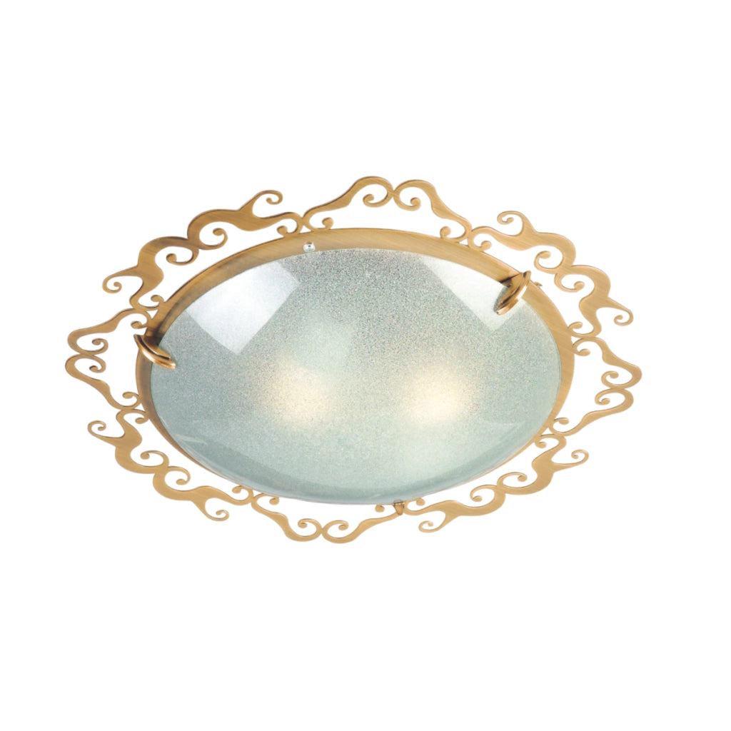 Plafoniera Casablanca 2xE27 patinata rotonda Candellux