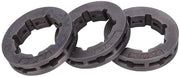 Tendine per Trapano 3/8 pollici 7 Denti - 3 Pezzi - Adatto per 030031/032/038/041/044/046/064066/MS361/MS362/MS440/MS441/MS460/MS660 - Codice di Ricambio 68210 - Alta Qualità - Lega - Denti a Sega