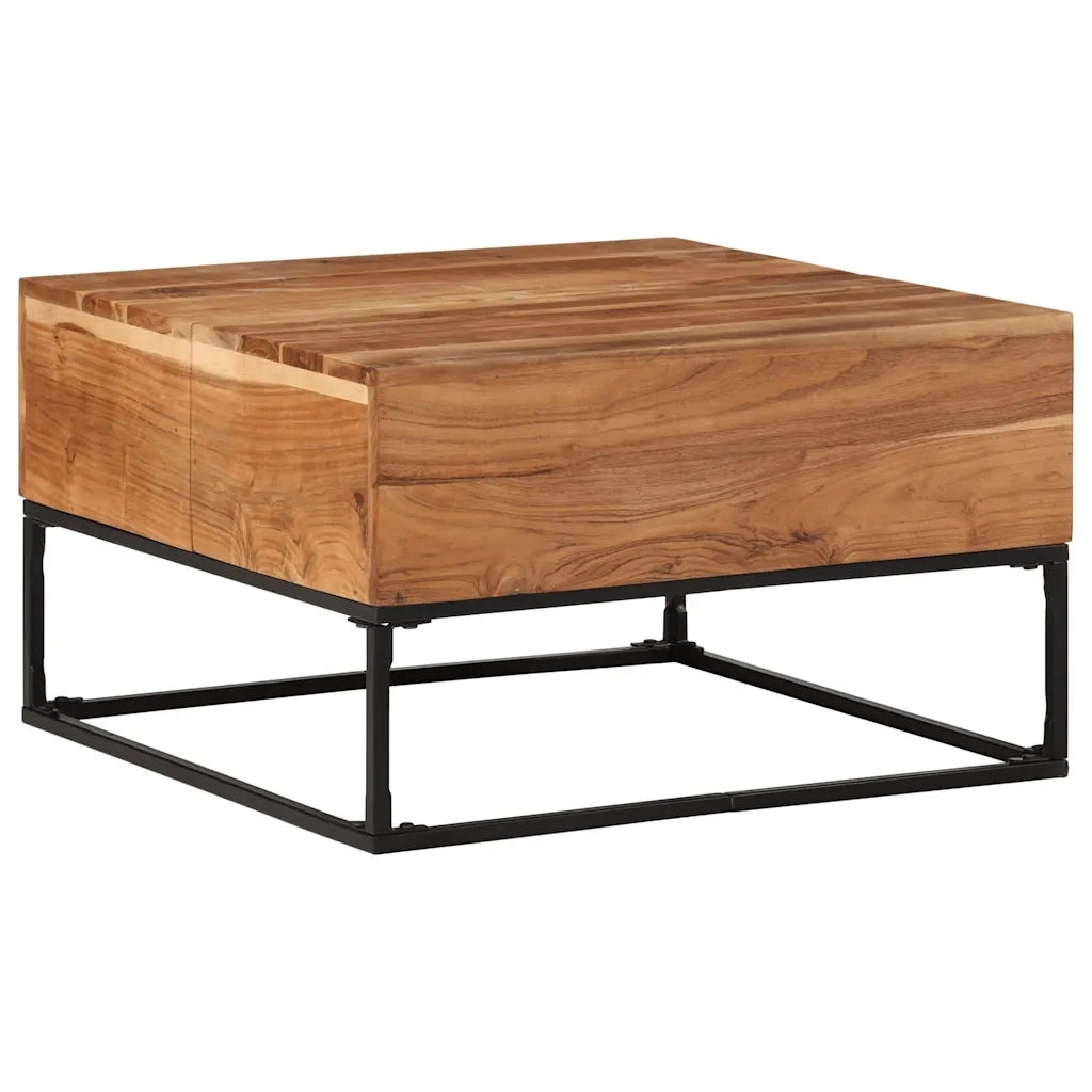 Tavolino da Salotto 68x68x41 cm in Legno Massello di Acacia cod mxl 5781