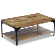 Tavolino da CaffÃ¨ in Legno di Mango 100x60x38 cm cod mxl 17813