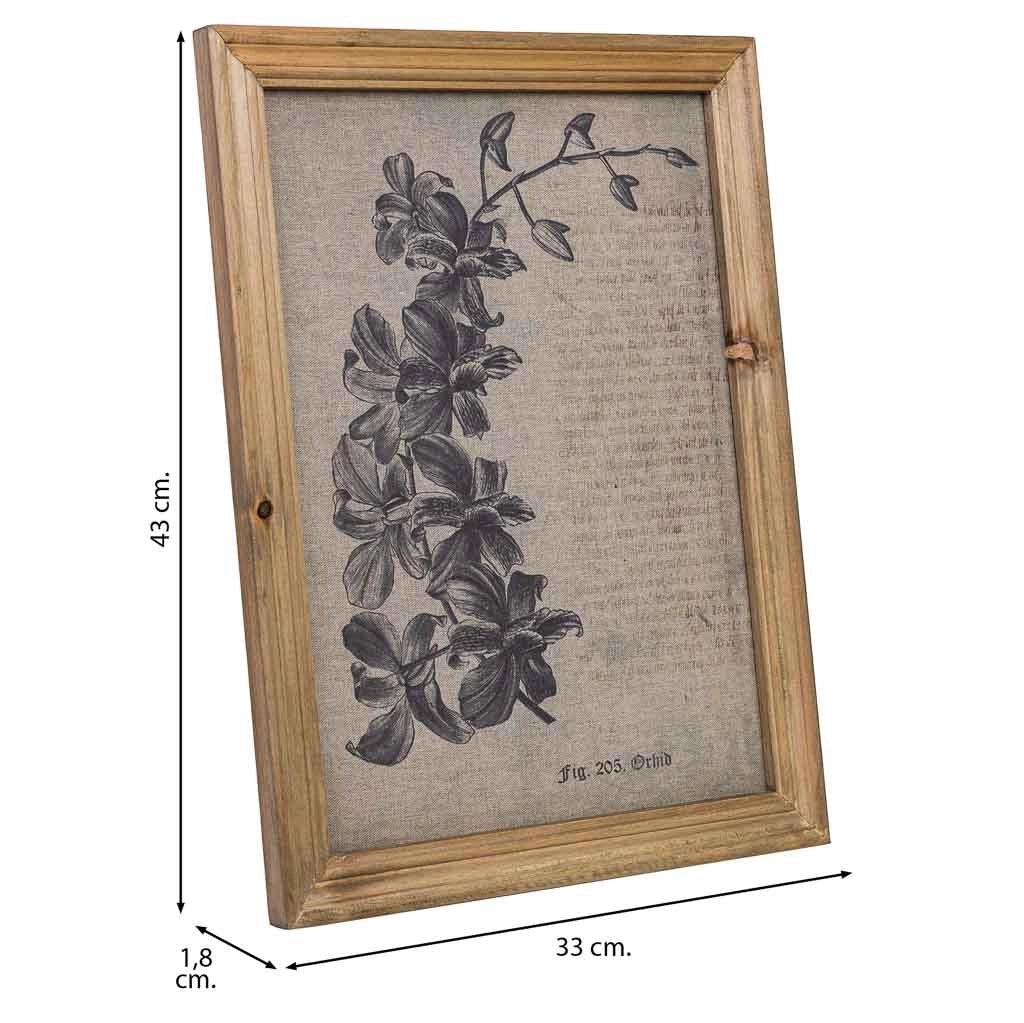 Quadro in tela stampata con cornice in legno, 33x43x1,8