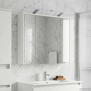 Mobiletto per specchio da bagno Bianco 73,5 x 16 x 62,5 cm