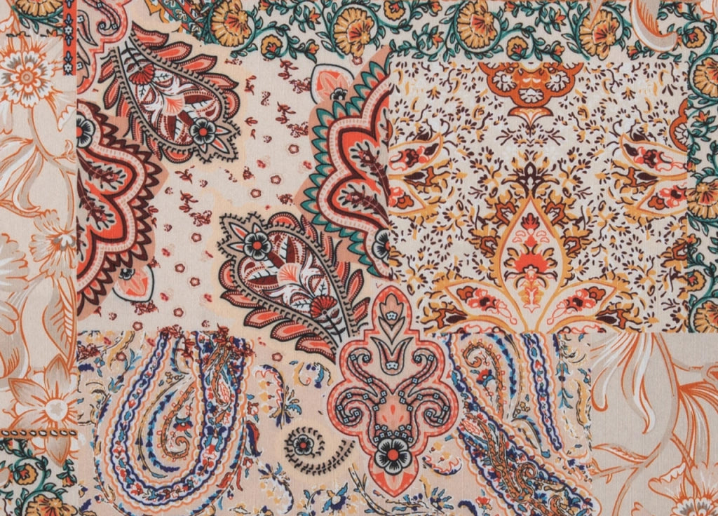 Tappeto Passatoia Cucina Antiscivolo Antimacchia Digitale Sprinty Kashmir - 52x90 - Kashmir