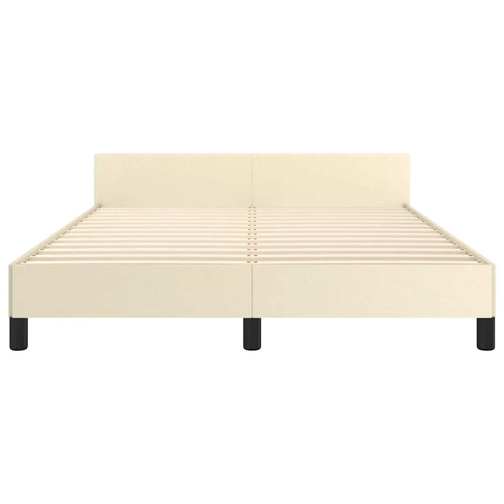 Giroletto con Testiera senza Materasso Crema 140x200 cm 347503