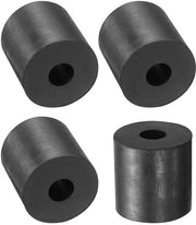 Set di 4 supporti di gomma per fissaggio 30 mm diametro esterno - 10 mm diametro interno - 30 mm altezza - Antivibrazioni - Anelli di gomma con 10 mm di spessore
