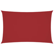 Parasole a vela | Telo Ombra | Vela da ombra Oxford Rettangolare 4x7 m Rosso