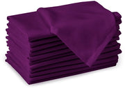 Set di tovaglioli in tessuto viola - 12 pezzi - Lavabile e riciclabile - 43x43 cm - Elegante per la tavola da pranzo - Ideale per le feste