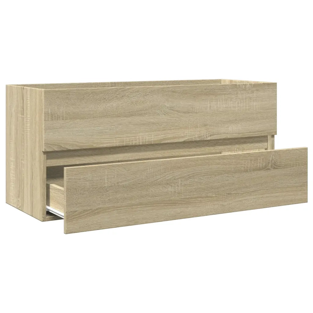 Mobile Lavabo Bagno Rovere Sonoma 100x38,5x45 cm in Truciolato