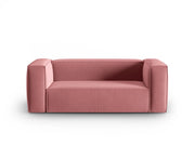 Cosmopolitan Design - Divano "Mackay" 2 posti in velluto salmone 