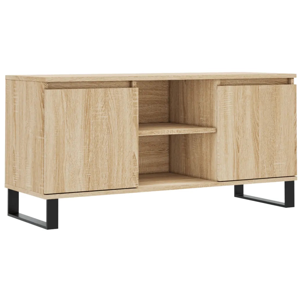 vidaXL Mobile Porta TV Rovere Sonoma 104x35x50 cm in Legno Multistrato