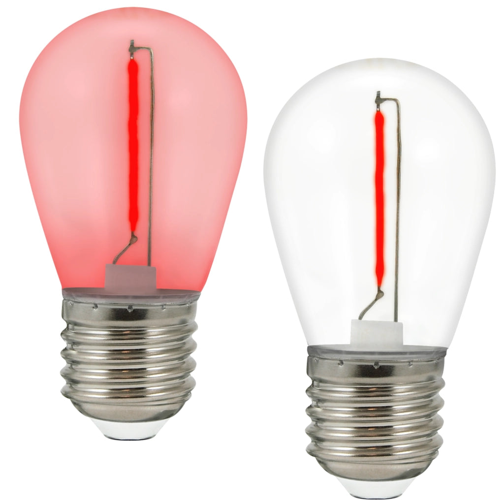 Duopack 2 Lampadine LED neon rosse 2200K E27 36V Polux