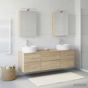 Set di mobili per il bagno 5 pcs Rovere Sonoma 3406873