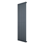 Radiatore Verticale Design Ovale Colonna Singola Antracite 1600x480 mm