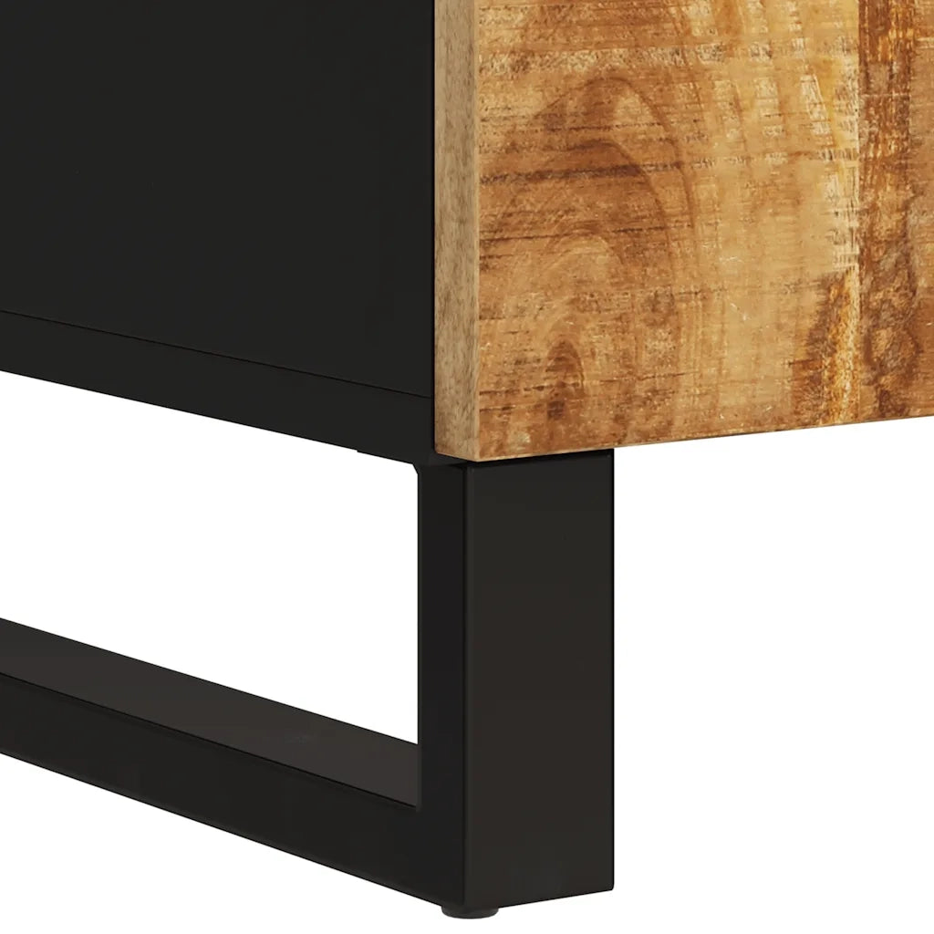 Credenza con 2 Ante-Buffet-Armadio da cucina 90x33x75 cm in Legno Massello di Mango 168270