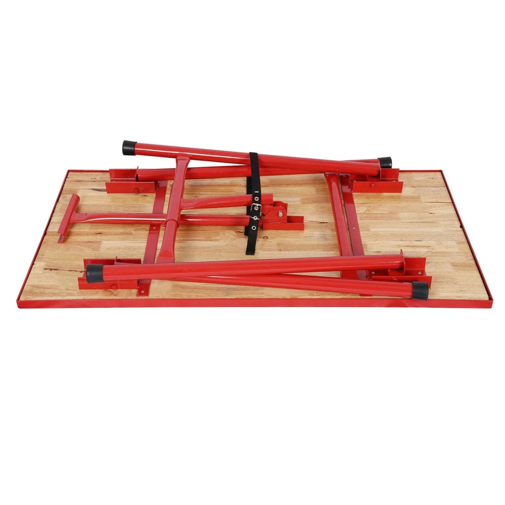 Banco da lavoro pieghevole tavolo da officina 120 cm legno 16_0000517