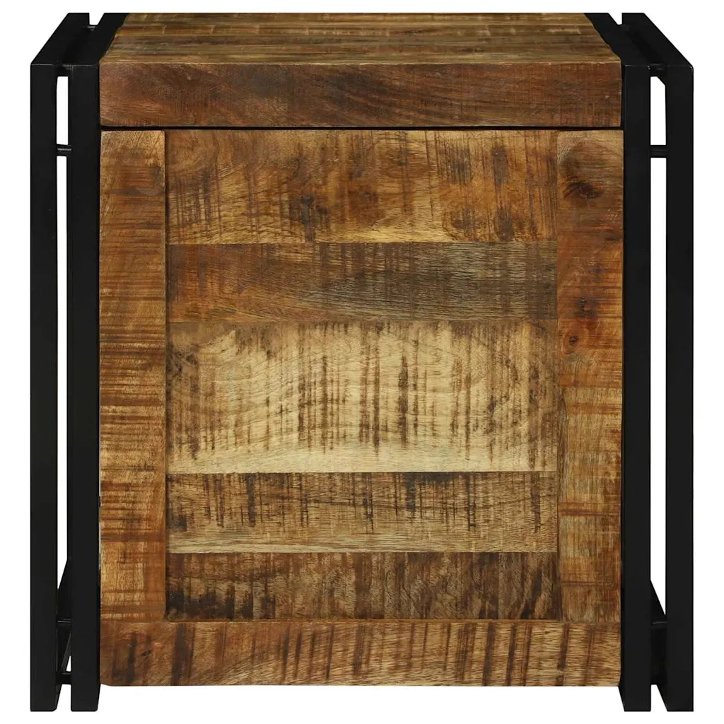 Scatola di Stoccaggio 50 x 50 x 50 cm Legno di Mango Grezzo 4016742