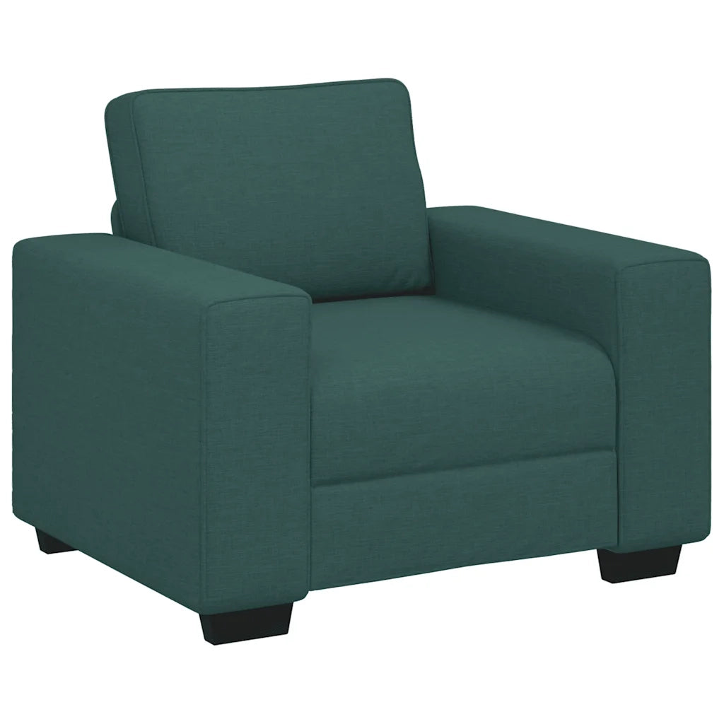 vidaXL Poltrona Verde Scuro 60 cm in Tessuto