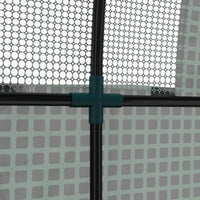 Serra a Tunnel per Orto con Porte Avvolgibili e Finestre 1,8x1,8x2m in Acciaio e PE Anti UV  Verde