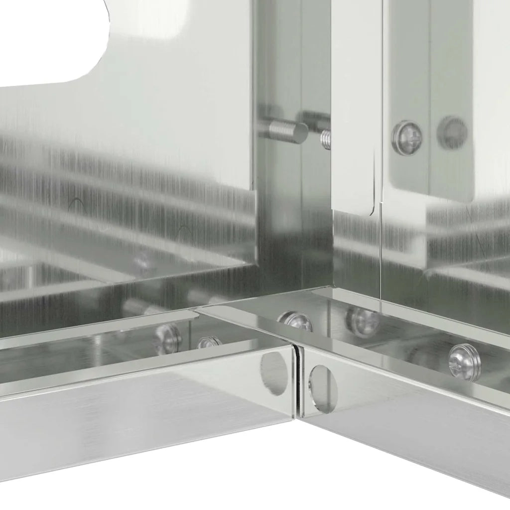 Copertura per condizionatore d'aria Argento 110 x 50 x 80 cm 865909