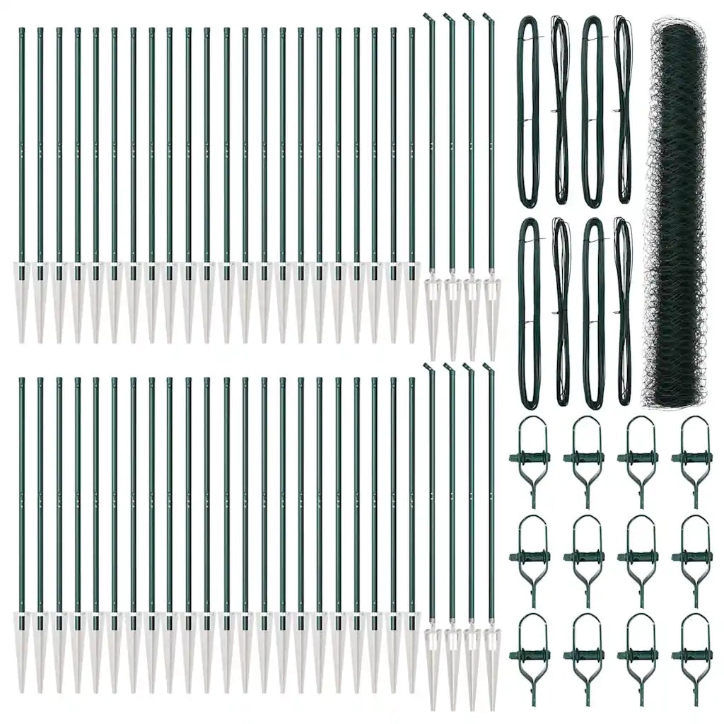 Palo della recinzione Verde 100 x 1,4 m (rete 50 mm)