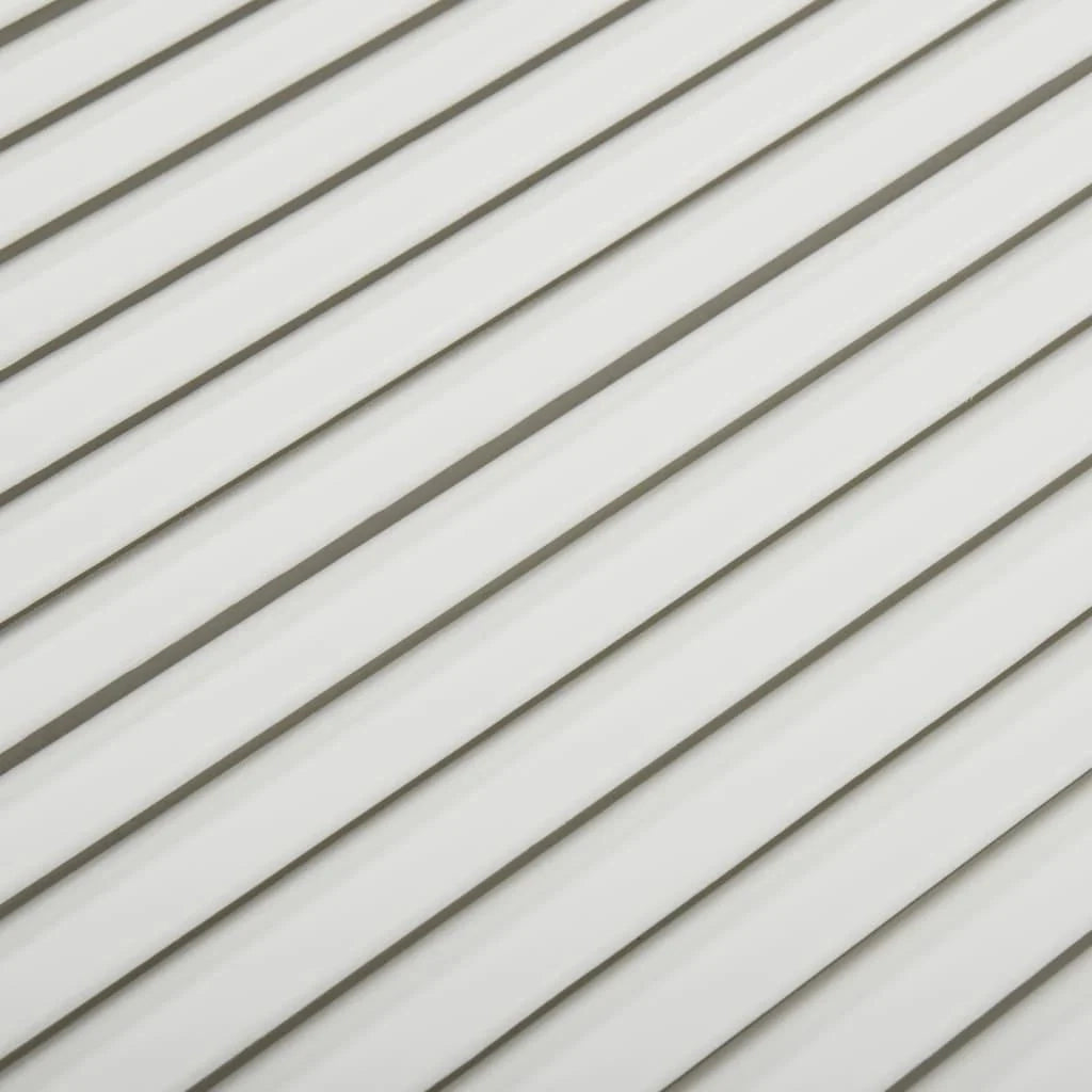 Porta a persiana in legno massello di pino anta per mobile anta per mensola rivestimento per armadio guardaroba paravento bianco 99,3 x 59,4 cm 02_0003889