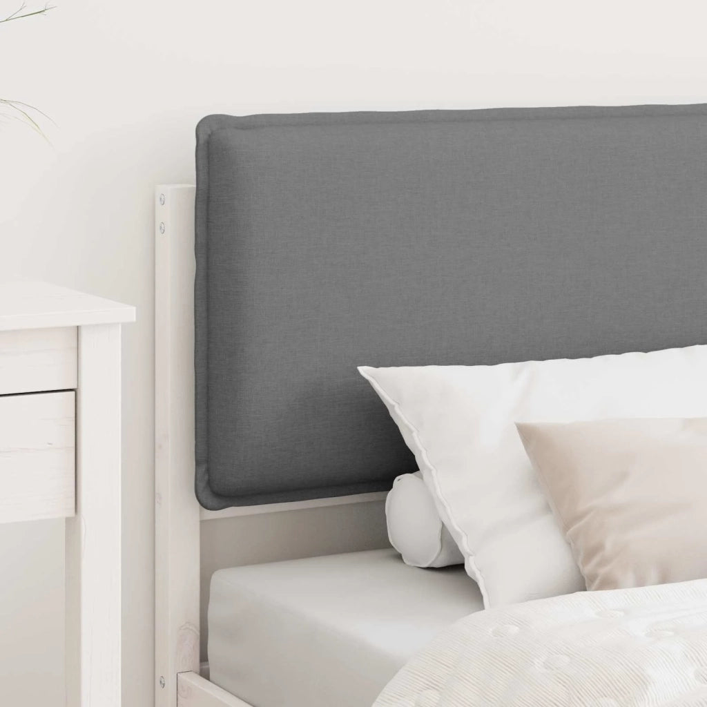 Letto con Testiera Rivestita Grigio chiaro 90 x 200 cm