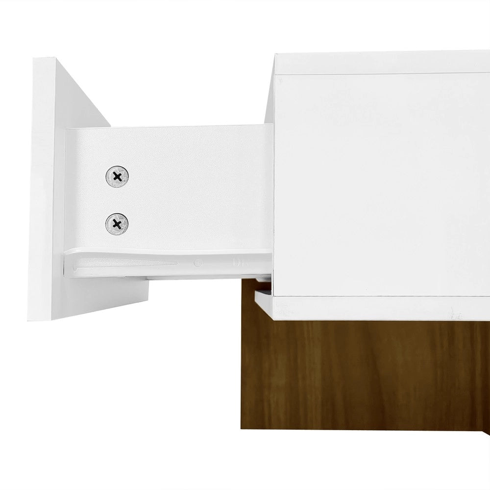 Tavolino da Caff¨¨ Lucido con Cassetti ¨C MINIMAL ¨C Bianco, 78x78x34,8 cm