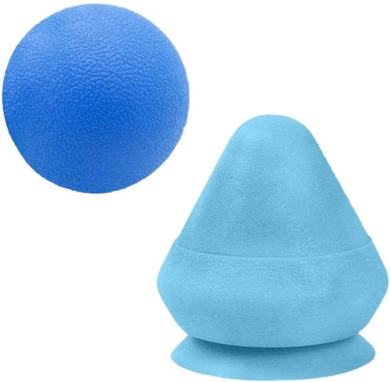 Set di massaggi con bolla di sapone - Bolla di sapone massaggiabile - Bolla massaggiabile per auto-massaggio - Allevia la tensione muscolare - Supporto per massaggi con presa antiscivente - Materiale TPR A - Bastoncino per massaggi