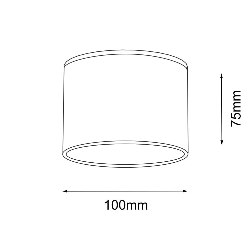 Spot soffitto nero tondo Ø10 GX53 9W SUWA 1174 Shilo