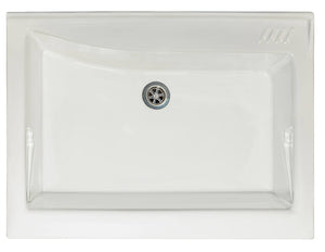 Mobile Lavatoio 83x60x87 cm 2 Ante Asse in Legno Montegrappa Acqua Edilla Bianco