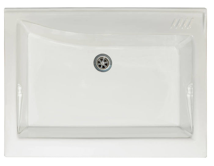 Mobile Lavatoio 83x60x87 cm 2 Ante Asse in Legno Montegrappa Acqua Edilla Bianco