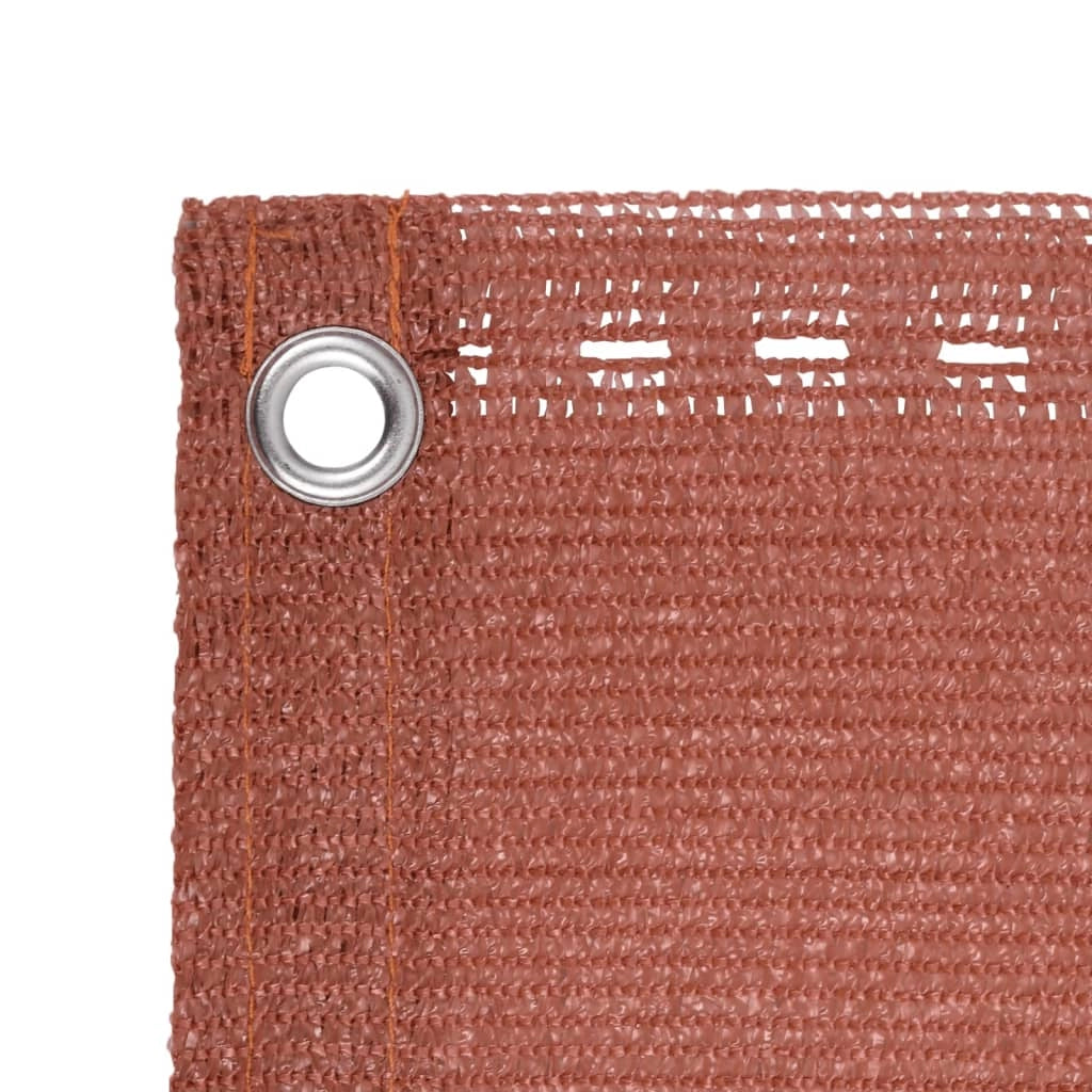 Paravento per balcone protezione privacy schermo privacy 120 x 500 cm HDPE terracotta 02_0010402