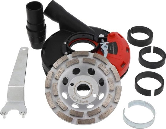 Sfoglia aspirante 125mm per sega a mano - disco abrasivo diamantato - set