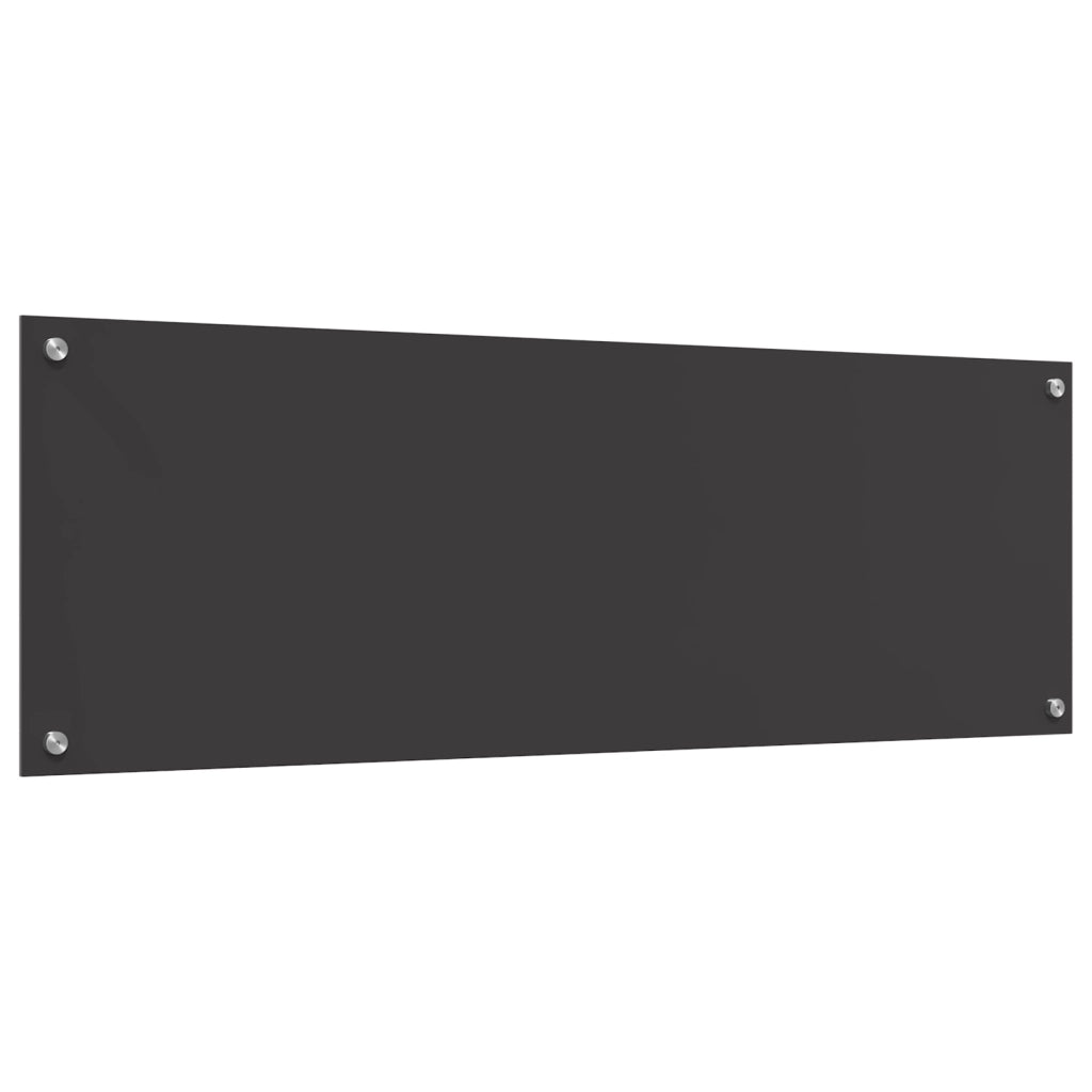 Schienale Cucina Grigio Scuro 120x40x0,6 cm in Vetro Temperato -