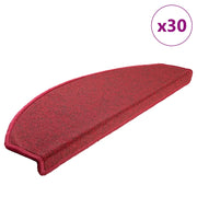 Tappetini per scale 30 pz 65x24x4 cm Rossi Semicircolari Grandi 3365754