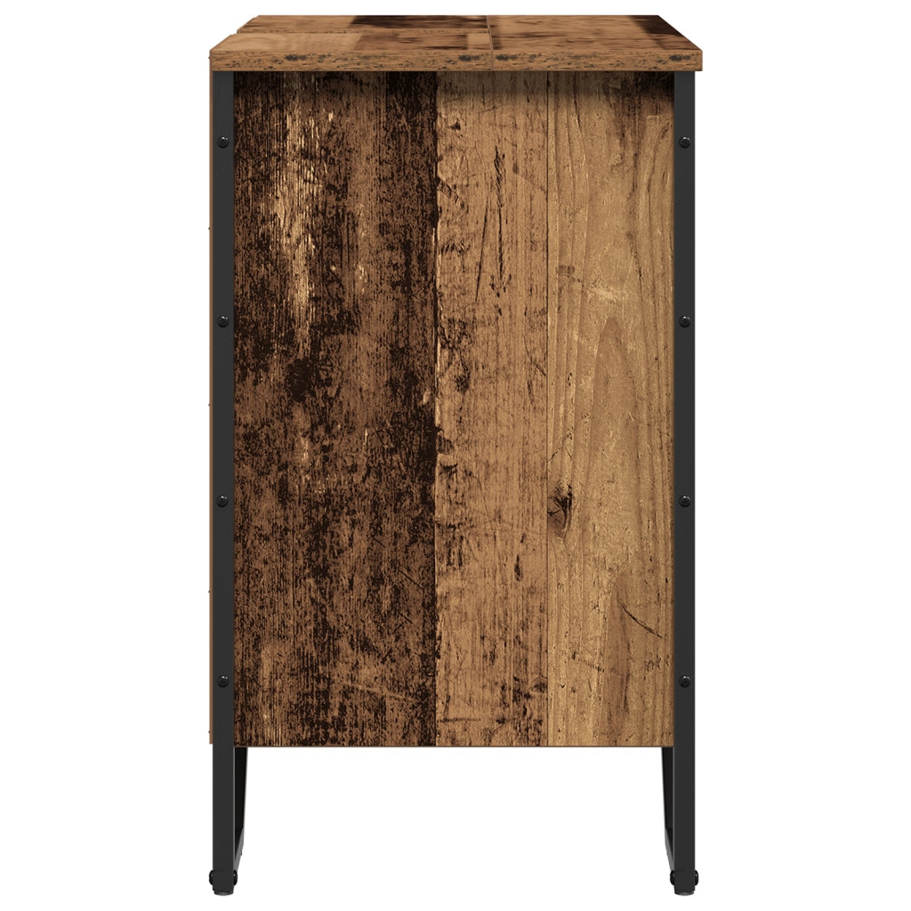 Mobile Lavabo Vecchio Legno 60x35x60 cm Legno ingegnerizzato
