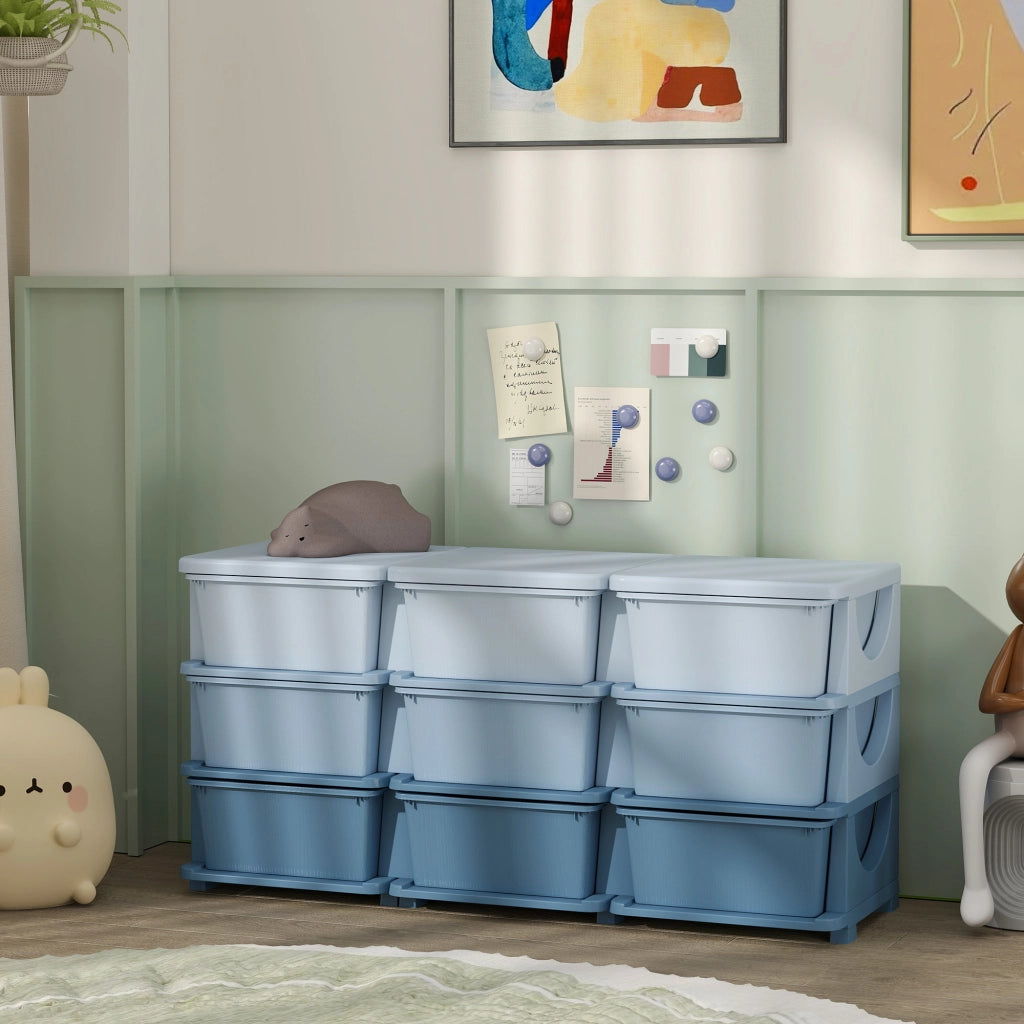 Cassettiera 9 Cassetti per Bambini ¨C Zephmum ¨C Blu