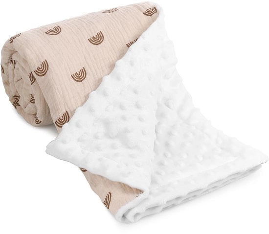 Coperta per bambini 75 x 100 cm - Piuma morbida - Respira - Impermeabile - Lavabile - Sostenibile - Coperta per bambini