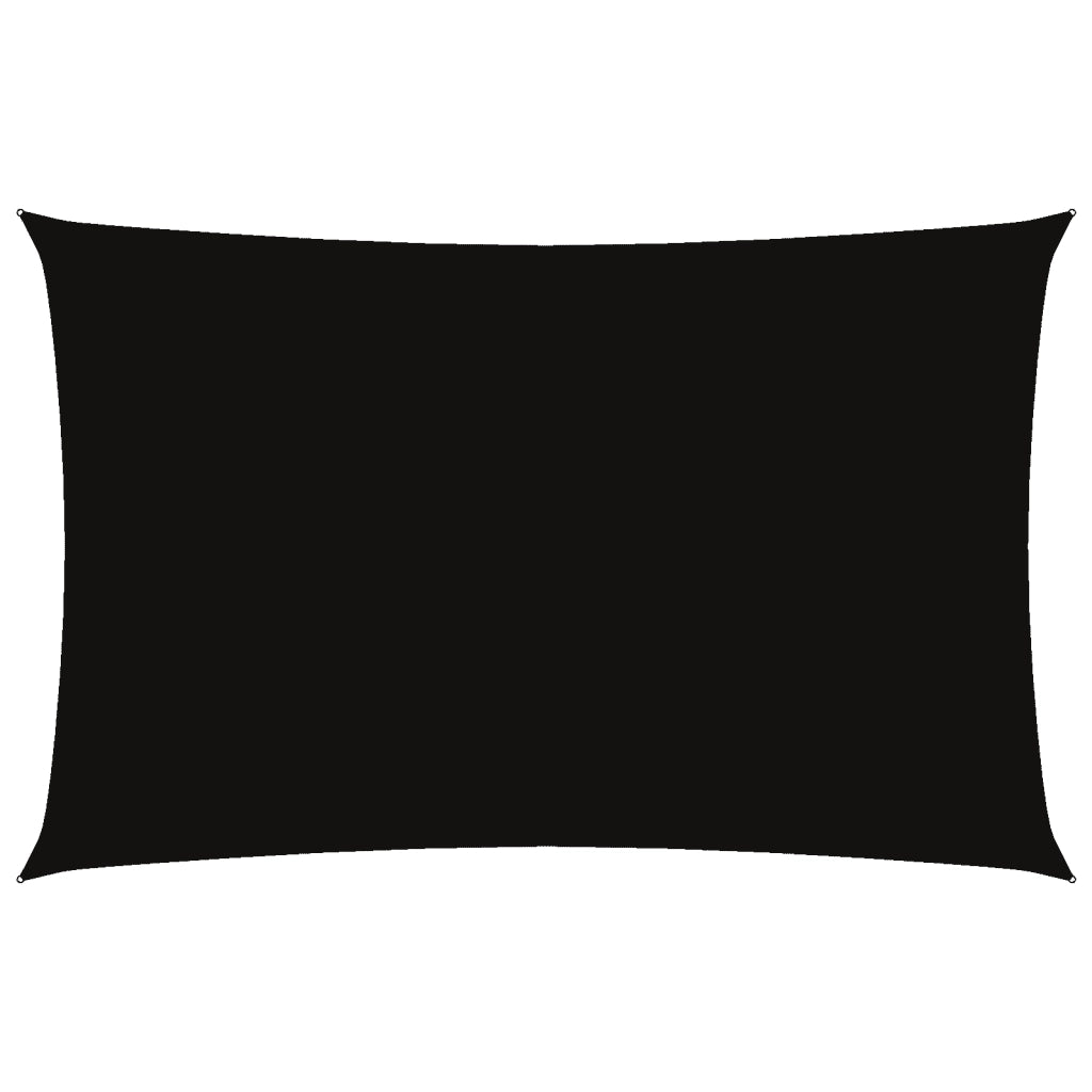 Parasole a Vela Oxford Rettangolare 5x8 m Nero 135771