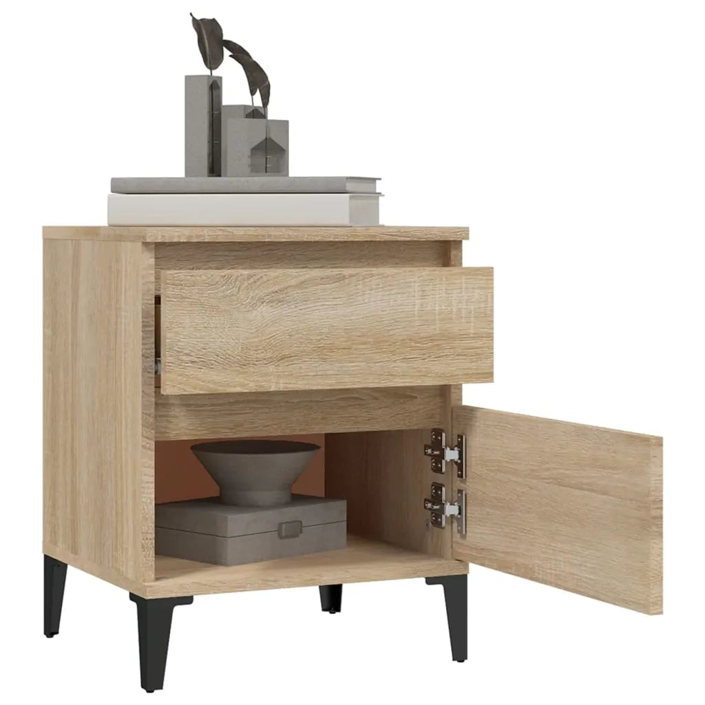 Comodini 2 pz Rovere Sonoma 40x35x50 cm 821849