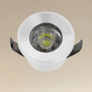 Trade Shop - Faretto 1w Led Incasso A Soffitto Ip20 Bianco Mini Spot Segnapassi Luce Naturale 00212 -