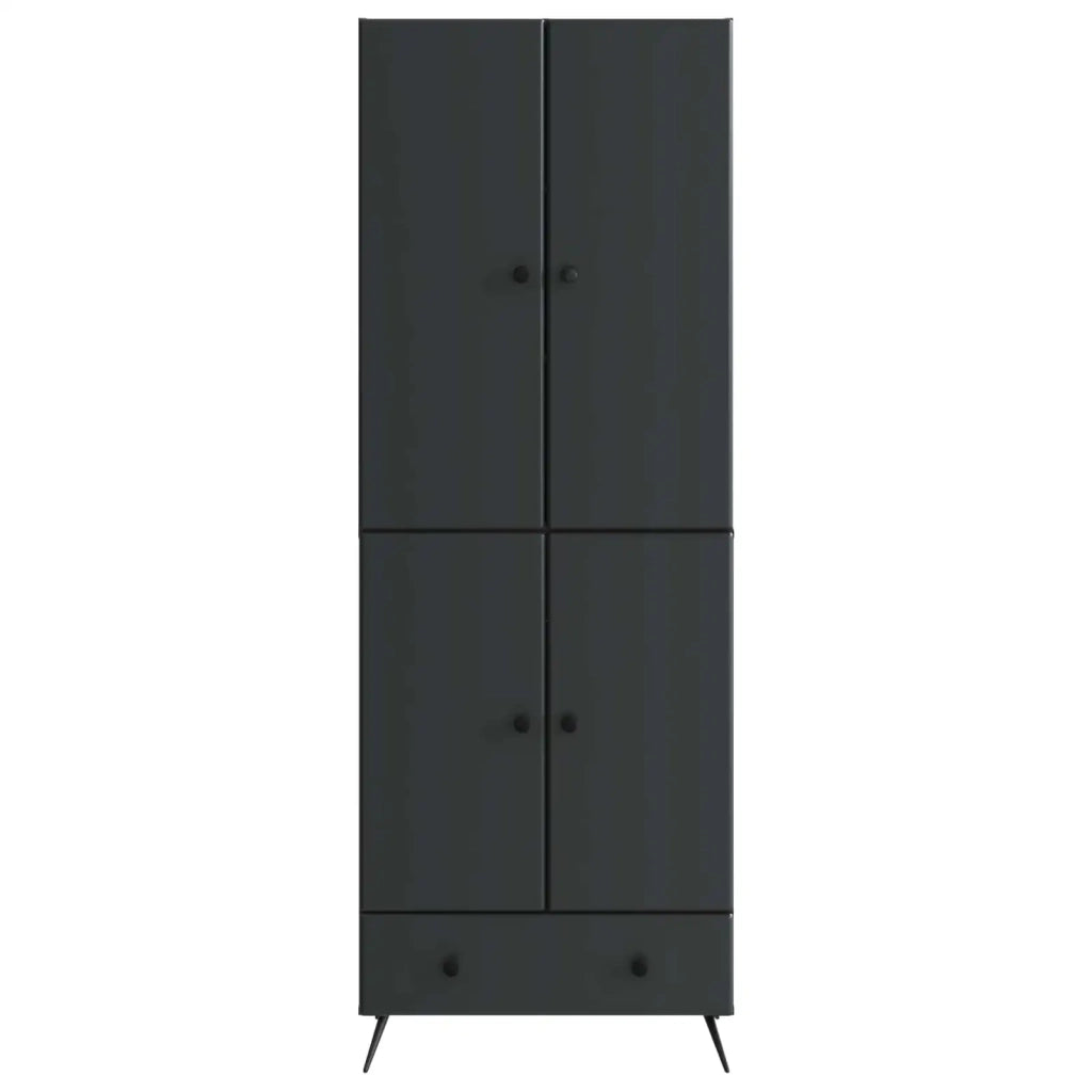 Set di armadi 2 pcs Nero Legno ingegnerizzato