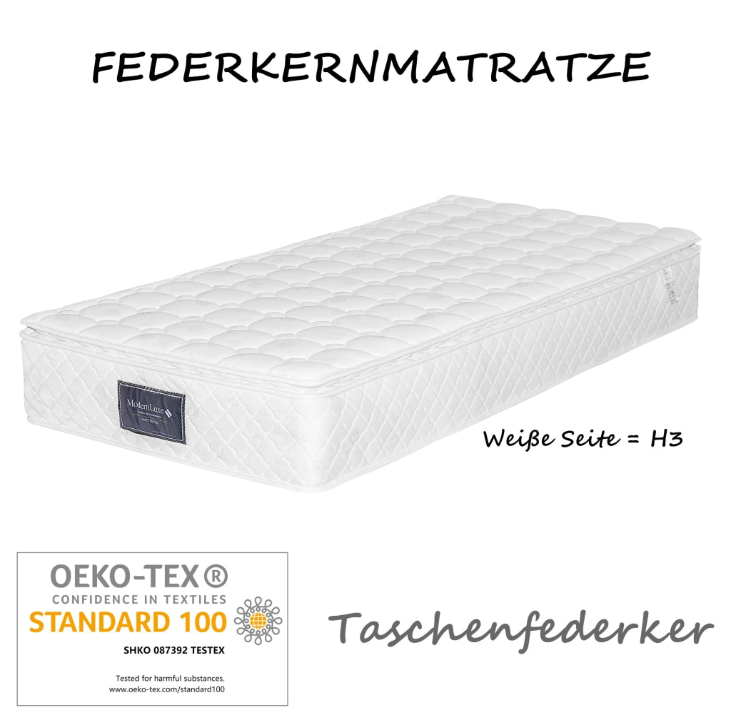 Letto imbottito 90x200 cm con contenitore e testiera regolabile; velluto grigio chiaro