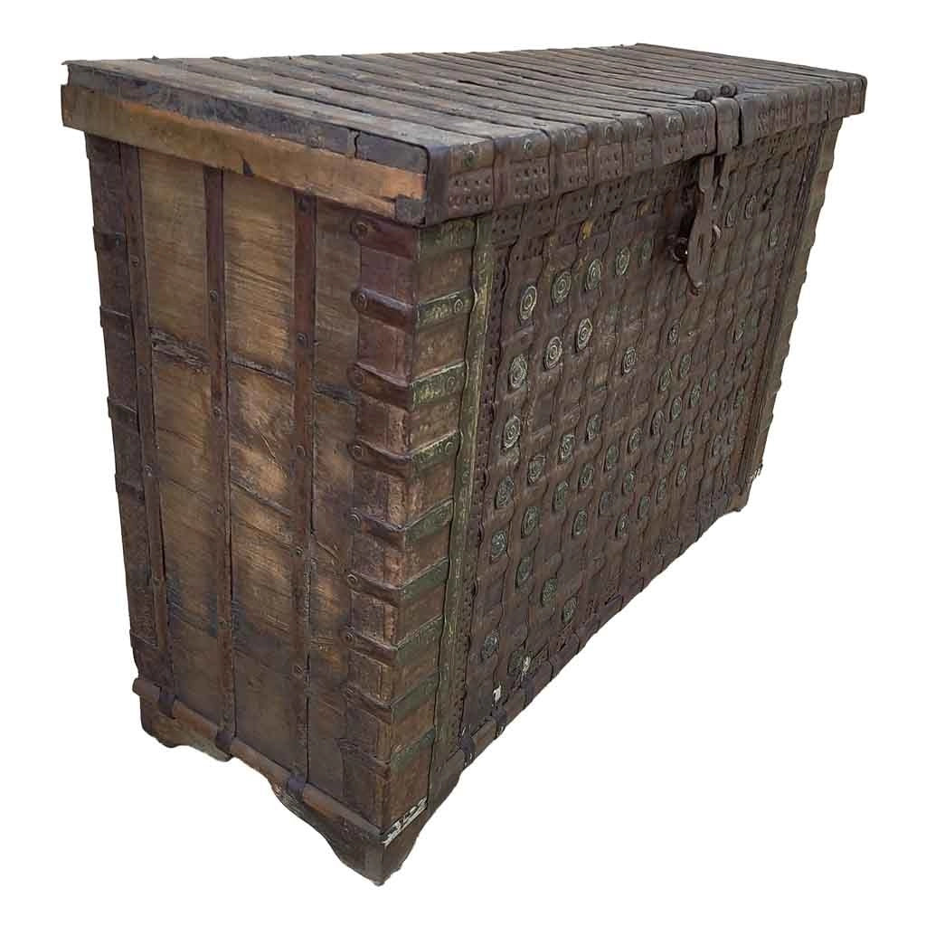 Baule in legno fatta a mano 136x46x96h cm