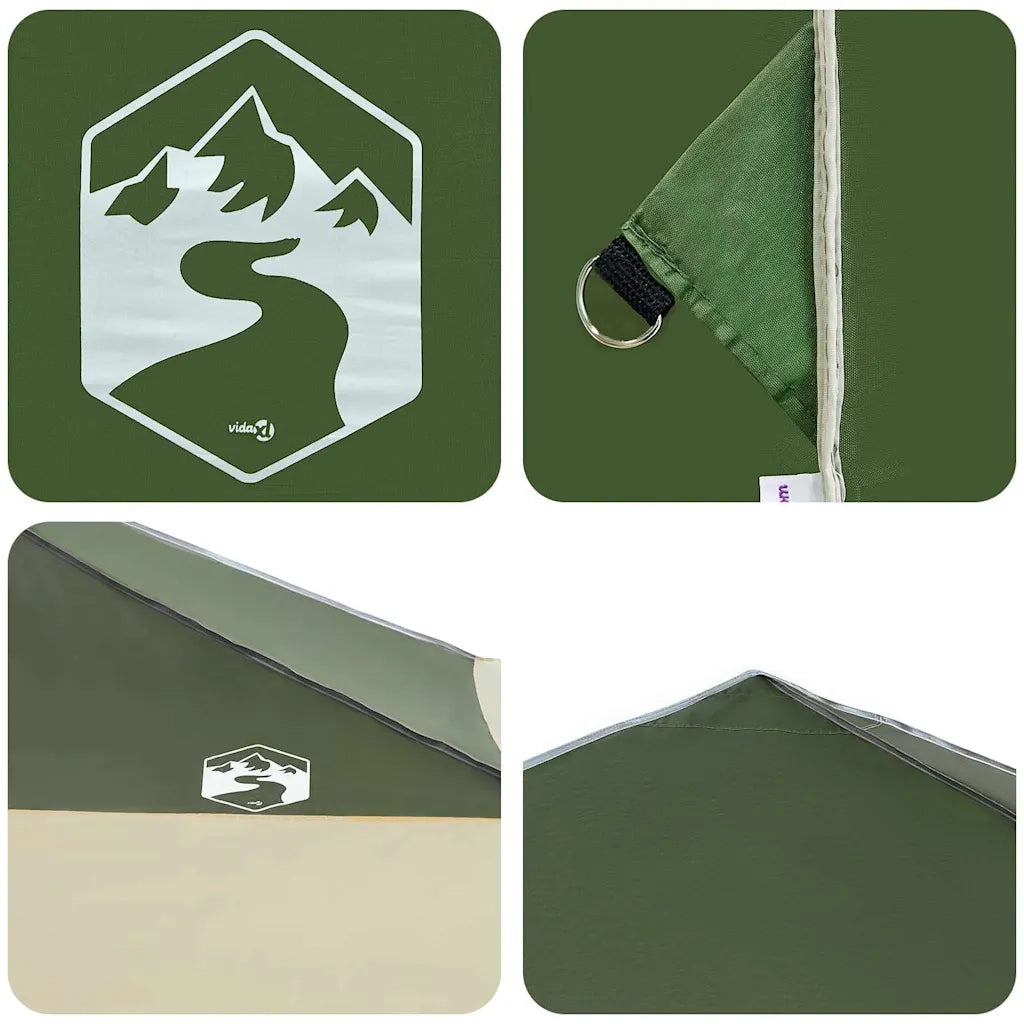 vidaXL Tenda Aggiuntiva Pop-Up Verde 400 x 400 cm Tessuto