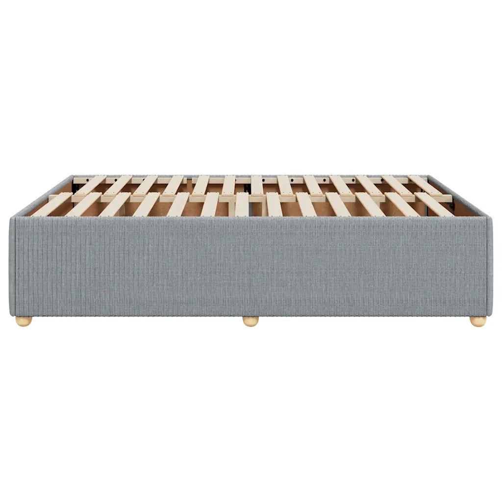 Giroletto senza Materasso Grigio Chiaro 160x200 cm Tessuto