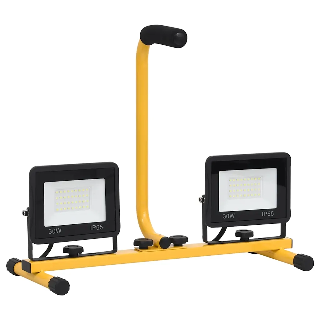 Faretto a LED con Maniglia 2x30 W Bianco Caldo cod mxl 60879