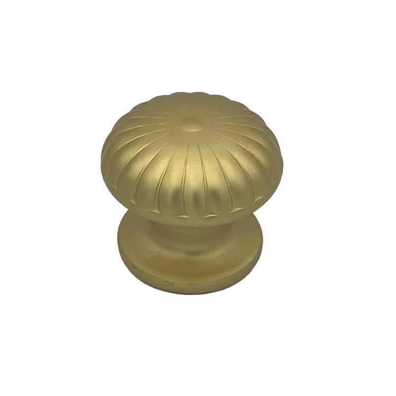 Pomolo fisso per porta SAGUATTI 161/60FB in alluminio oro satinato