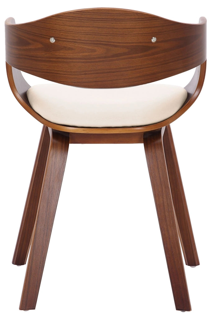 Sedia Kingston in Similpelle Noce/crema