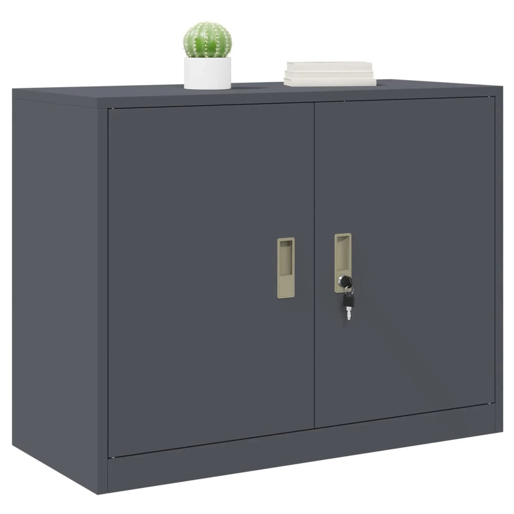 Armadio Antracite 90 x 40 x 70 cm Acciaio